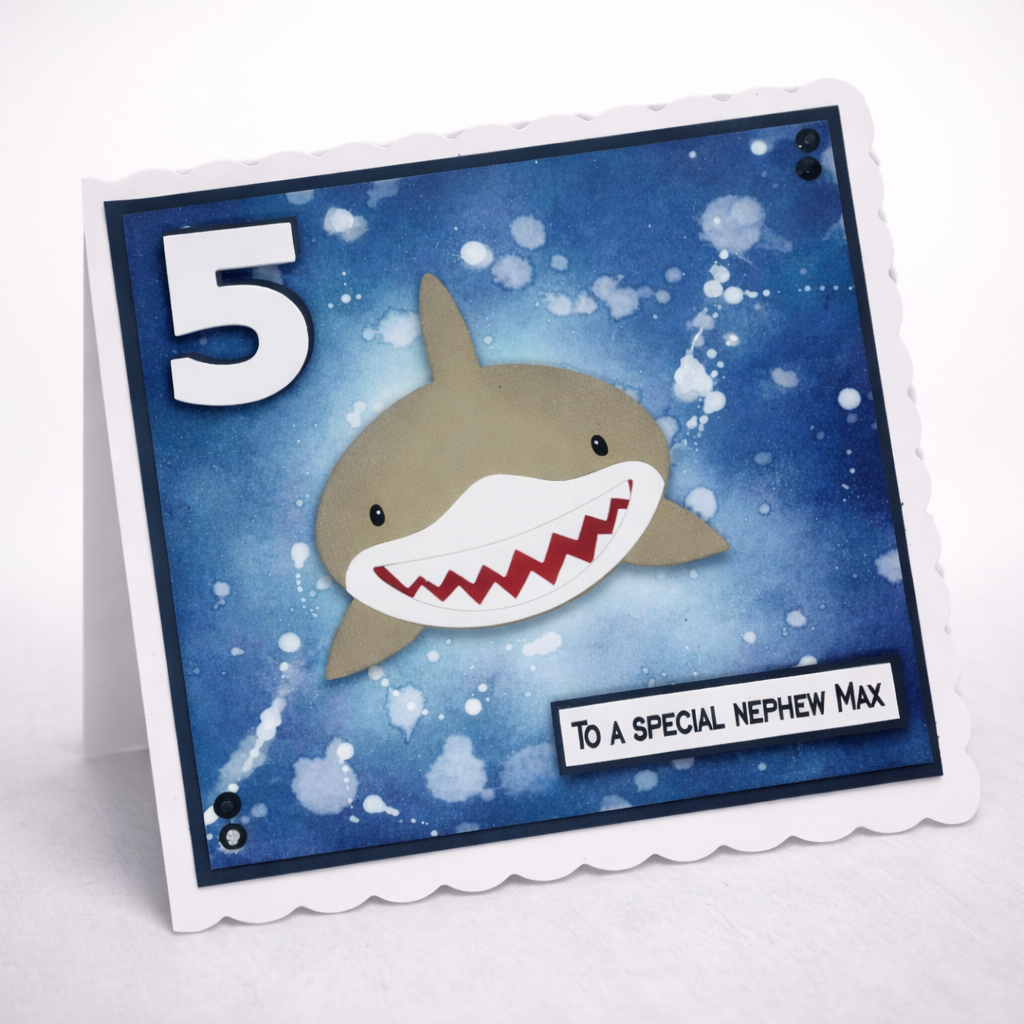 Personalised Shark Birthday Card