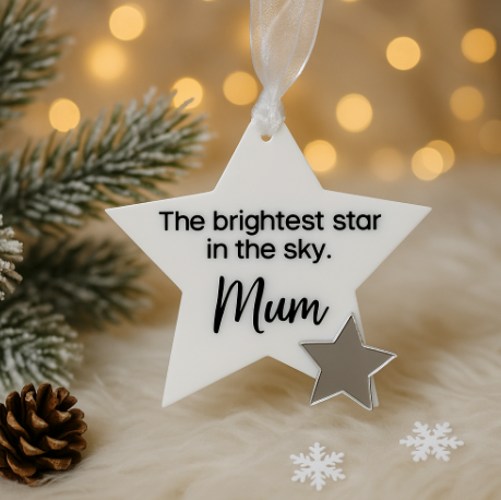 Personalised Memorial Star Ornament