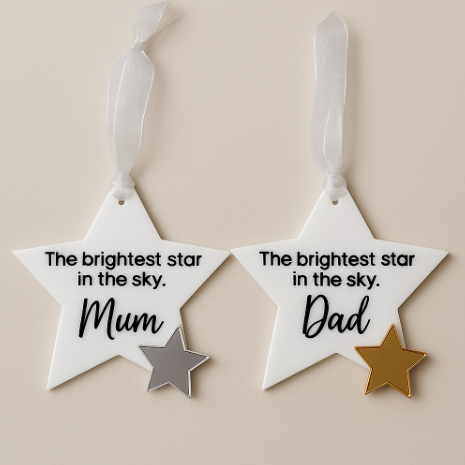 Personalised Memorial Star Ornament