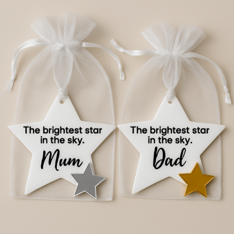Personalised Memorial Star Ornament