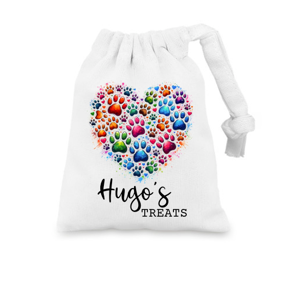 Paw Print Pet Treat Bag