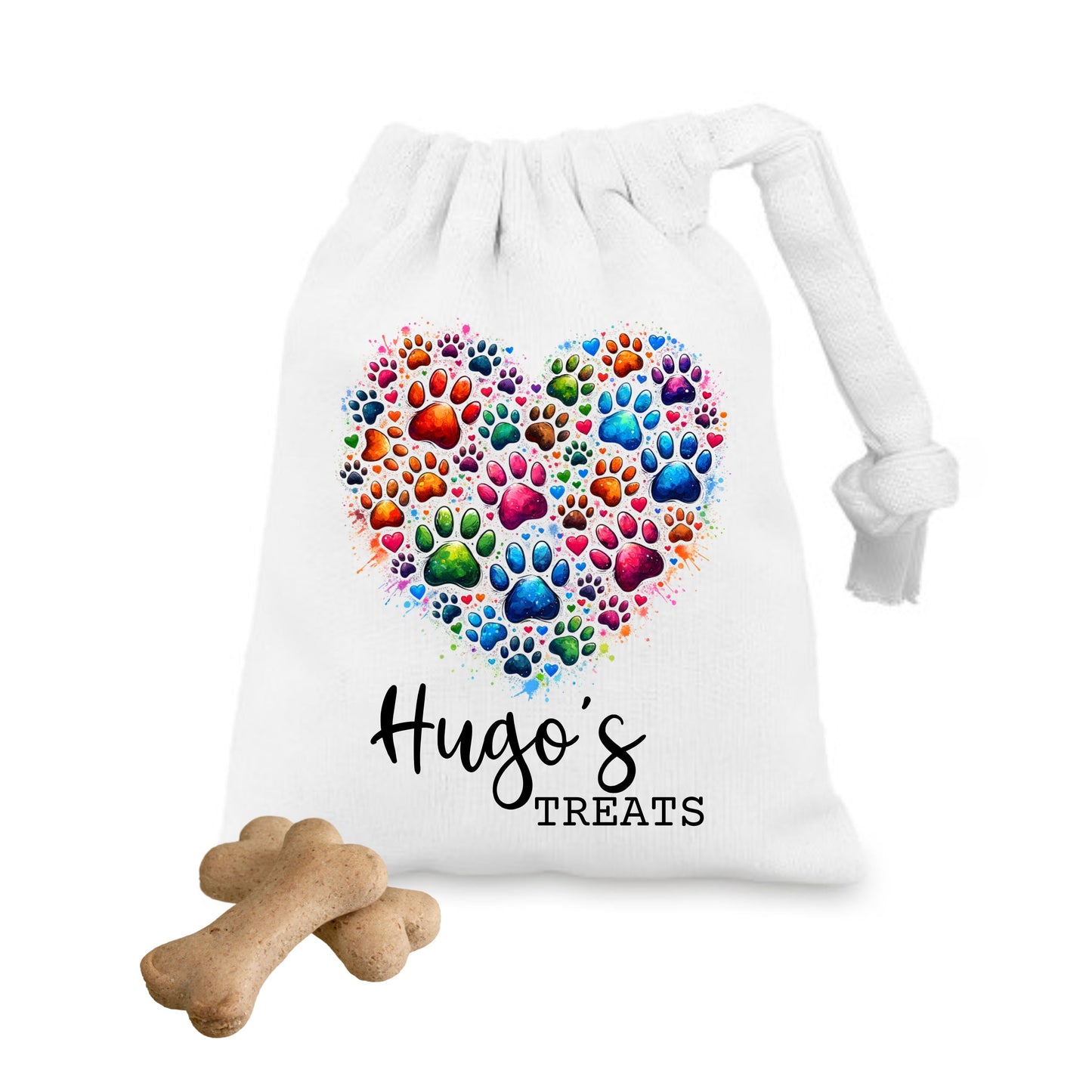 Paw Print Pet Treat Bag