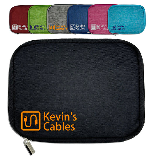 Personalised Accessory Case for Cables or Watch Straps - 7 Colours