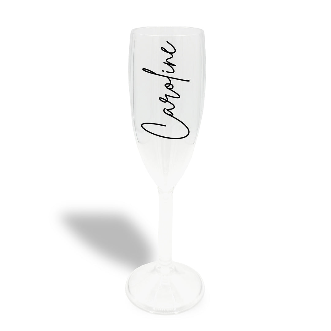 Personalised Plastic Champagne Flutes - Hen Parties, Weddings & Holidays