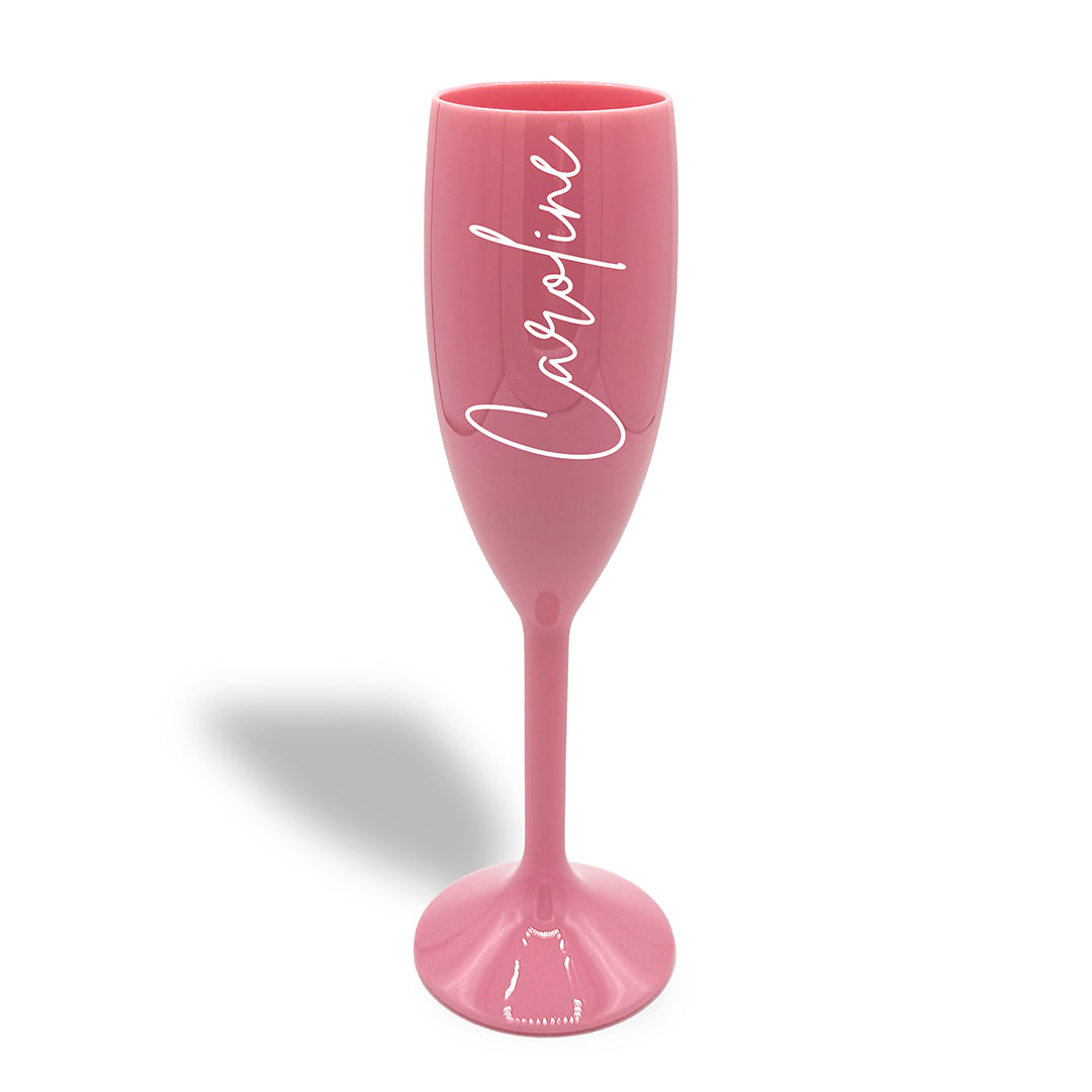 Personalised Plastic Champagne Flutes - Hen Parties, Weddings & Holidays