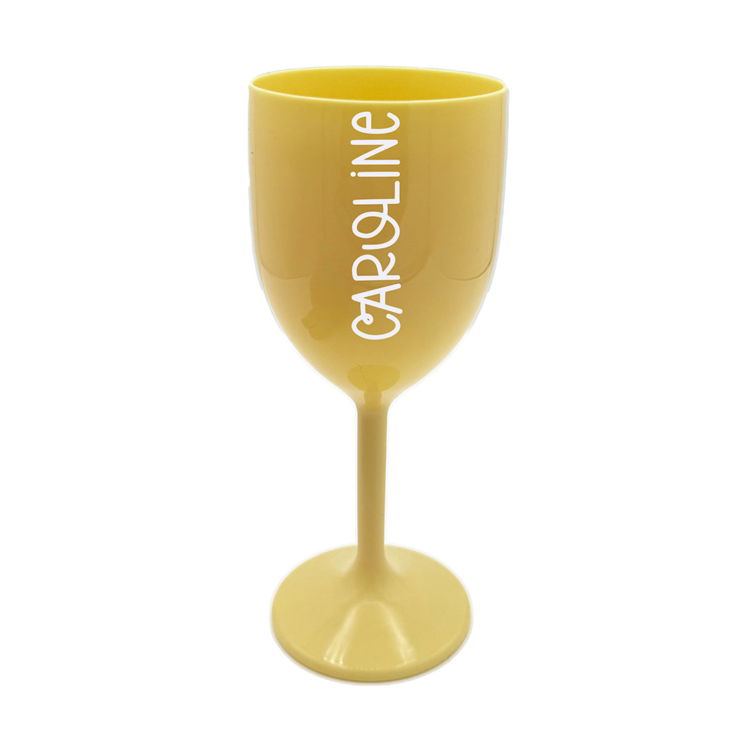 Personalised Small Plastic Wine Glasses - 300ml