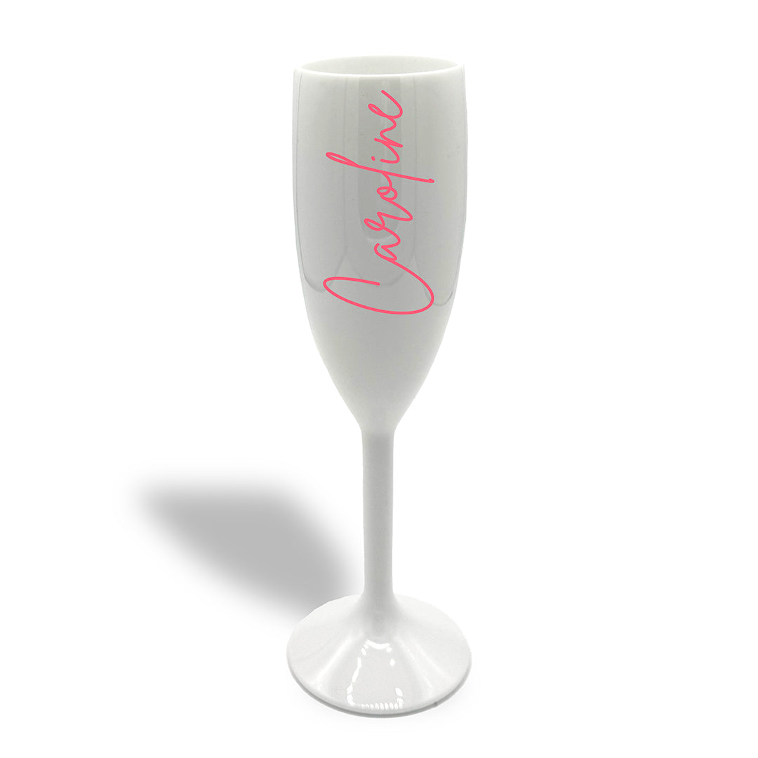 Personalised Plastic Champagne Flutes - Hen Parties, Weddings & Holidays