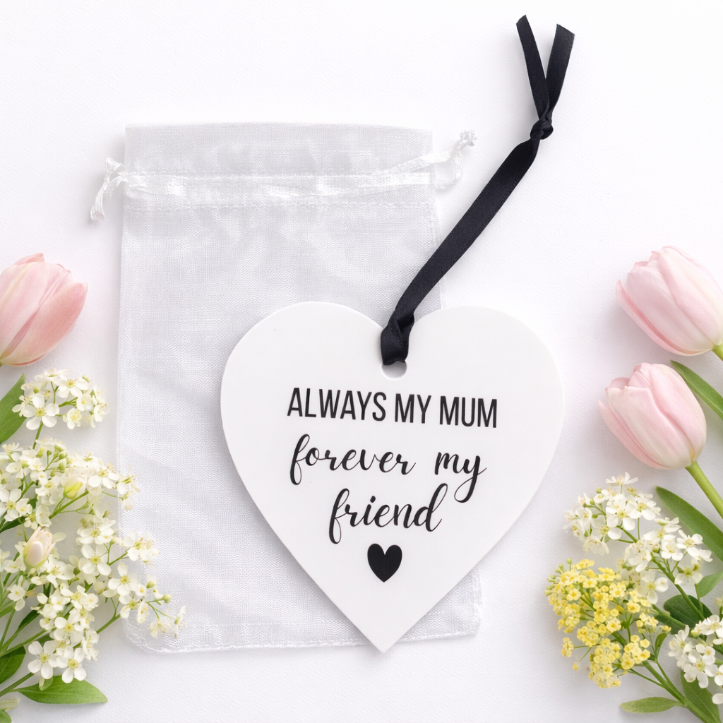 Always My Mum Acrylic Heart Decoration
