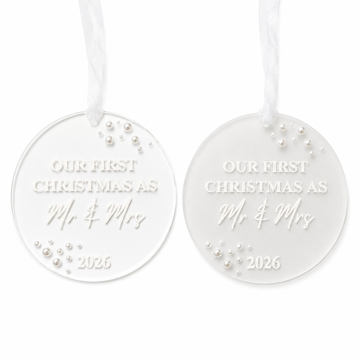 First Christmas as Mr & Mrs Decoration 2026 Keepsake
