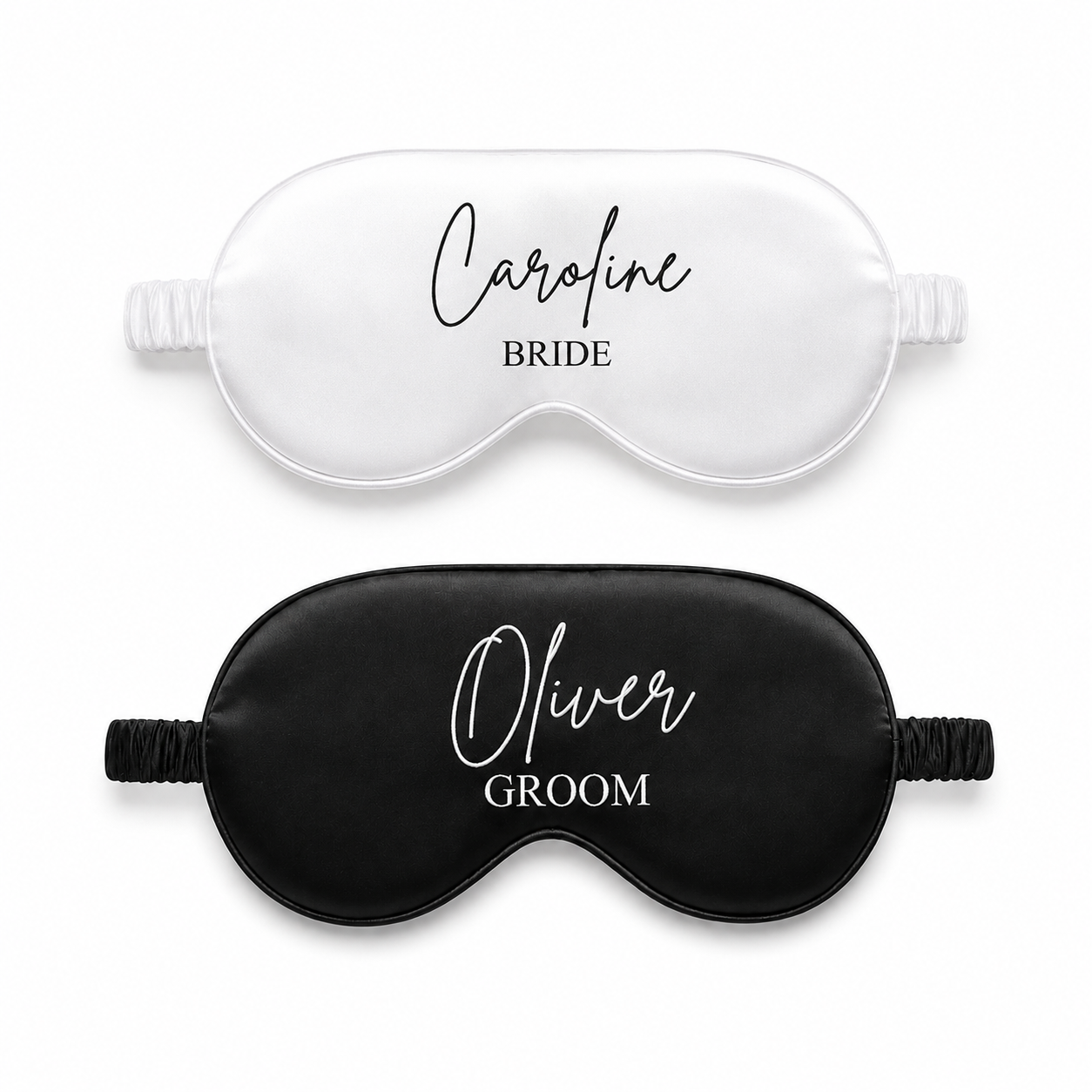 Personalised Bride & Groom Sleep Mask Set
