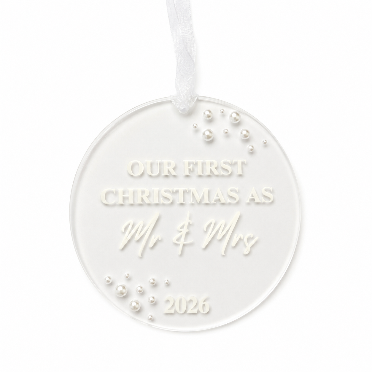 First Christmas as Mr & Mrs Decoration 2026 Keepsake