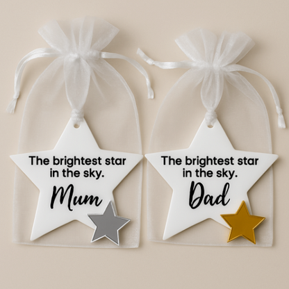 Personalised Memorial Star Ornament