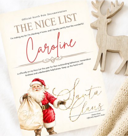 Personalised Nice List