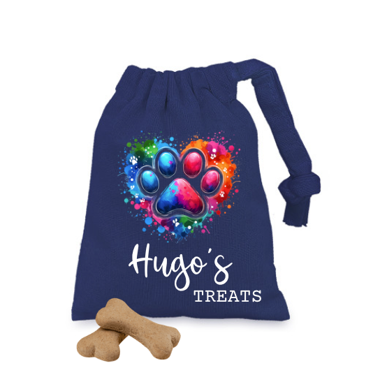 Paw Print Pet Treat Bag