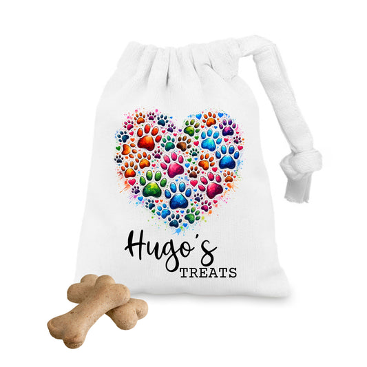 Paw Print Pet Treat Bag