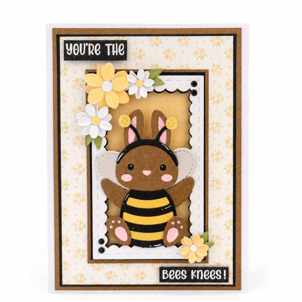 You're The Bee's Knees Handmade Card