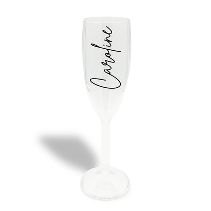 Personalised Plastic Champagne Flutes - Hen Parties, Weddings & Holidays