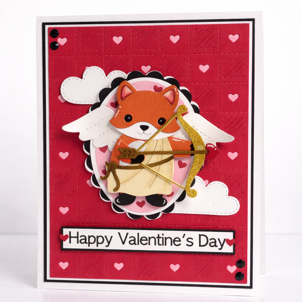 Handmade Valentine’s Day Card – Fox Cupid