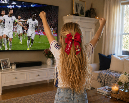Personalised Football Lion Hair Bow