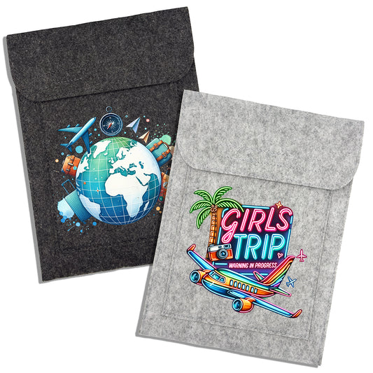 Travel Documents Wallet - Globetrotter or Girls Trip Designs