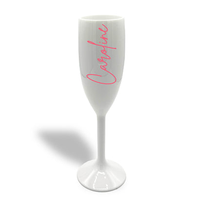 Personalised Plastic Champagne Flutes - Hen Parties, Weddings & Holidays
